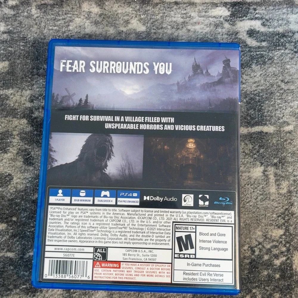 Resident Evil Village VIII PS4 PlayStation 4 Capcom Horror Survival